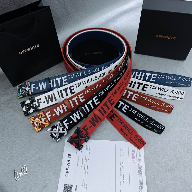 Off White belt 38mmX90-125cm lb102601